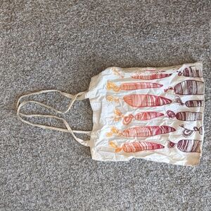 Screen printed tote bag